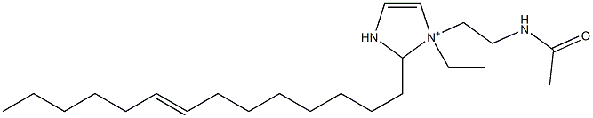 1-[2-(Acetylamino)ethyl]-1-ethyl-2-(8-tetradecenyl)-4-imidazoline-1-ium Struktur