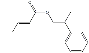 2-Pentenoic acid 2-phenylpropyl ester