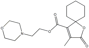  3-Methyl-2-oxo-1-oxaspiro[4.5]dec-3-ene-4-carboxylic acid 2-morpholinoethyl ester