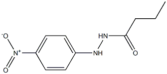 N'-(p-ニトロフェニル)酪酸ヒドラジド 化学構造式