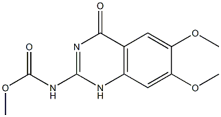 N-[(6,7-Dimethoxy-1,4-dihydro-4-oxoquinazolin)-2-yl]carbamic acid methyl ester,,结构式