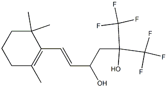 6,6,6-Trifluoro-5-trifluoromethyl-1-(2,6,6-trimethyl-1-cyclohexenyl)-1-hexene-3,5-diol,,结构式