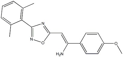 5-[(Z)-2-Amino-2-(4-methoxyphenyl)ethenyl]-3-(2,6-dimethylphenyl)-1,2,4-oxadiazole