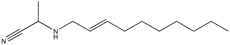 N-(1-Cyanoethyl)-2-decenylamine,,结构式
