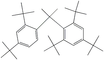 2-(2,4,6-Tri-tert-butylphenyl)-2-(2,4-di-tert-butylphenyl)propane Structure