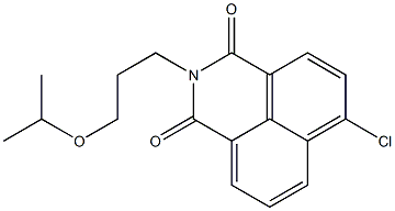 4-クロロ-N-(3-イソプロポキシプロピル)-1,8-ナフタレンジカルボキシミド 化学構造式