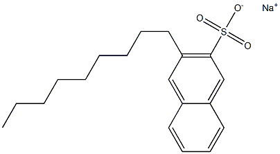 3-Nonyl-2-naphthalenesulfonic acid sodium salt,,结构式