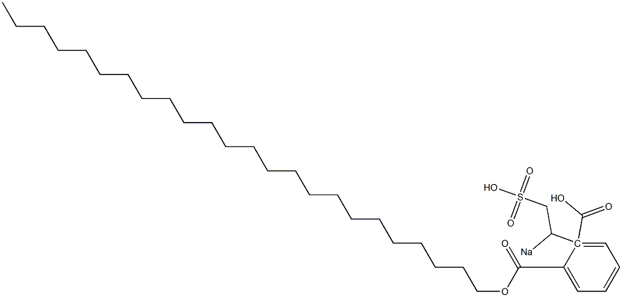 Phthalic acid 1-tetracosyl 2-(1-sodiosulfoethyl) ester|