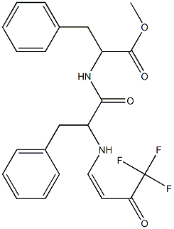 2-[[2-[[(Z)-4,4,4-Trifluoro-3-oxo-1-butenyl]amino]-1-oxo-3-phenylpropyl]amino]-3-phenylpropionic acid methyl ester Structure