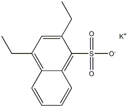 2,4-Diethyl-1-naphthalenesulfonic acid potassium salt Structure