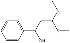 1-Phenyl-3,3-bis(methylthio)-2-propene-1-ol