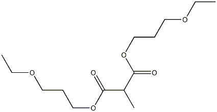 Methylmalonic acid bis(3-ethoxypropyl) ester Struktur