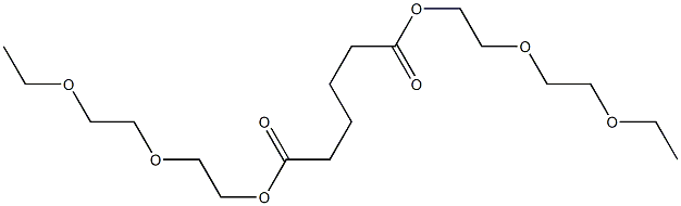 ブタン-1,4-ジカルボン酸ビス[2-(2-エトキシエトキシ)エチル] 化学構造式