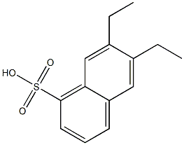 6,7-Diethyl-1-naphthalenesulfonic acid,,结构式
