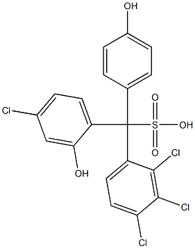 (4-Chloro-2-hydroxyphenyl)(2,3,4-trichlorophenyl)(4-hydroxyphenyl)methanesulfonic acid