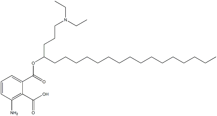 3-アミノフタル酸1-[2-(ジエチルアミノ)エチル]2-オクタデシル 化学構造式
