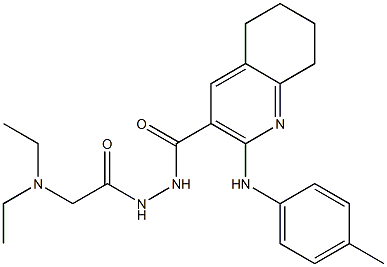 N'-[2-(Diethylamino)acetyl]-2-[(4-methylphenyl)amino]-5,6,7,8-tetrahydroquinoline-3-carbohydrazide