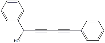 [R,(+)]-1,5-Diphenyl-2,4-pentadiyne-1-ol Structure