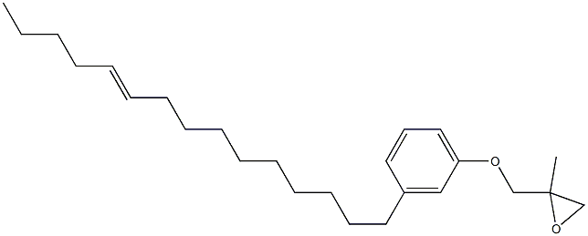 3-(10-Pentadecenyl)phenyl 2-methylglycidyl ether,,结构式