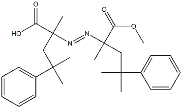 2,2'-Azobis(2,4-dimethyl-4-phenylvaleric acid methyl) ester Struktur