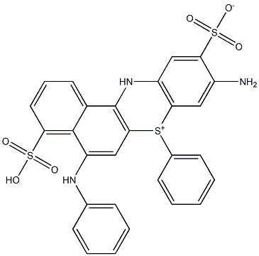 9-Amino-7-phenyl-5-(phenylamino)-4-sulfo-10-sulfonato-12H-benzo[a]phenothiazin-7-ium