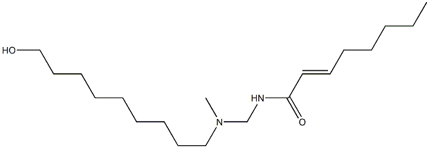 N-[[N-(9-Hydroxynonyl)-N-methylamino]methyl]-2-octenamide Structure