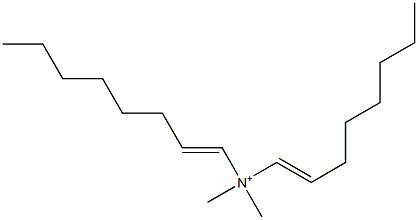 N,N-Dimethyl-N,N-di(1-octenyl)aminium 结构式