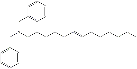 (6-Tridecenyl)dibenzylamine,,结构式