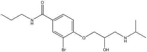 1-[4-[Propylcarbamoyl]-2-bromophenoxy]-3-[isopropylamino]-2-propanol|