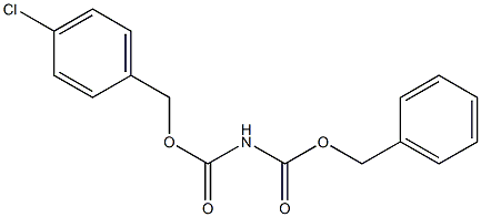N-[(4-クロロベンジル)オキシカルボニル]カルバミド酸ベンジル 化学構造式