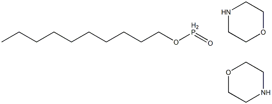 Dimorpholinophosphinic acid decyl ester Struktur