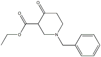 1-Benzyl-4-oxo-3-piperidinecarboxylic acid ethyl ester Structure