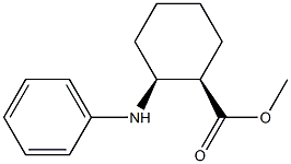 (1R,2S)-2-(Phenylamino)cyclohexane-1-carboxylic acid methyl ester Struktur