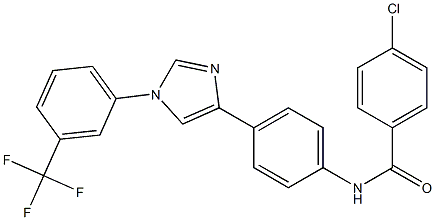 4-Chloro-N-[4-[1-[3-(trifluoromethyl)phenyl]-1H-imidazol-4-yl]phenyl]benzamide