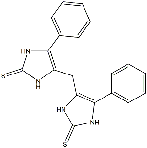 4,4'-メチレンビス(5-フェニル-4-イミダゾリン-2-チオン) 化学構造式