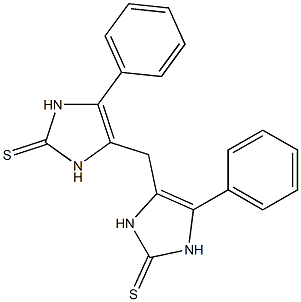 4,4'-Methylenebis(5-phenyl-4-imidazoline-2-thione) Structure