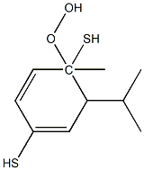 (3-Isopropyl-2-methyl-2,5-dihydrothiophen)-2-yl hydroperoxide 结构式