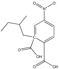 (-)-4-Nitrophthalic acid hydrogen 2-[(R)-2-methylbutyl] ester 结构式