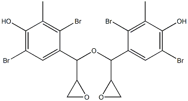 2,5-Dibromo-3-methyl-4-hydroxyphenylglycidyl ether,,结构式