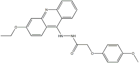 N'-(3-Ethoxyacridin-9-yl)-2-(4-methoxyphenoxy)acetohydrazide 结构式
