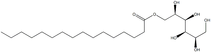 D-マンニトール1-ヘキサデカノアート 化学構造式