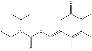 (3E,4E)-3-[[(Diisopropylamino)carbonyloxy]methylene]-4-methyl-4-hexenoic acid methyl ester