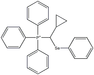 [Cyclopropyl(phenylseleno)methyl]triphenylphosphonium 结构式