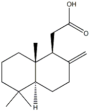 13,14,15,16-テトラノルラブダ-8(17)-エン-12-酸 化学構造式