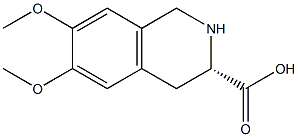 (3S)-6,7-Dimethoxy-1,2,3,4-tetrahydro-3-isoquinolinecarboxylic acid Structure