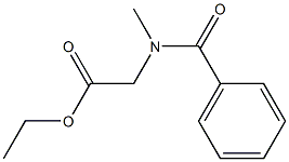 Benzoyl(methyl)aminoacetic acid ethyl ester,,结构式