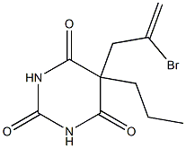 5-(2-Bromoallyl)-5-propylbarbituric acid Structure
