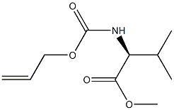 N-(Allyloxycarbonyl)-L-valine methyl ester Struktur