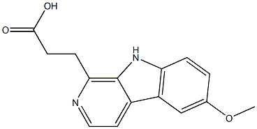  3-(6-Methoxy-9H-pyrido[3,4-b]indol-1-yl)propanoic acid