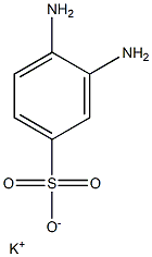 3,4-Diaminobenzenesulfonic acid potassium salt Structure